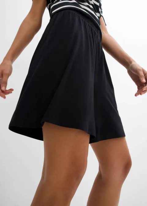 Short à taille élastiquée en viscose douce et extensible