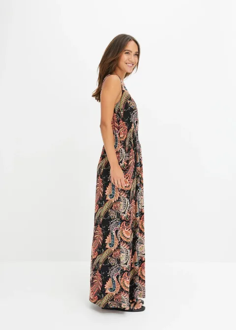 Robe longue en viscose douce et extensible