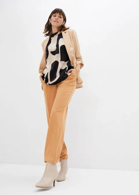 Blouse sans manches en satin