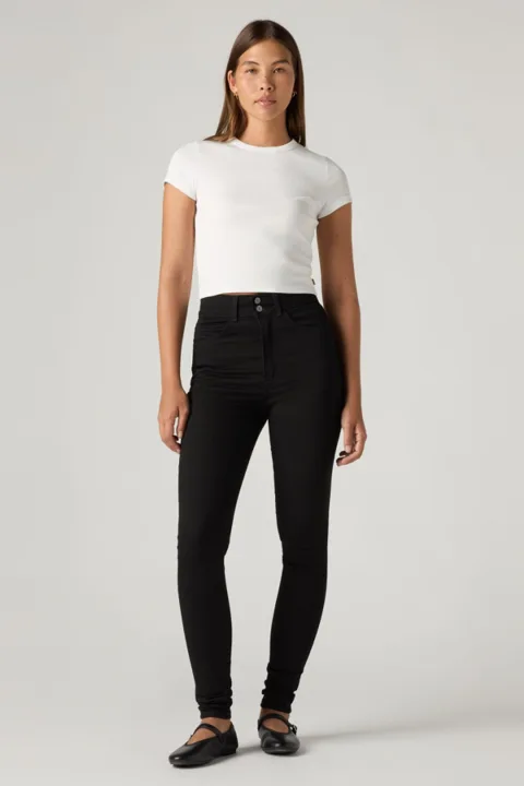 Levi's Jean Taille Haute Skinny Rétro - Femme - Noir / Soft Black - 34X32