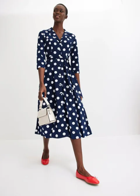 Robe-chemise avec lien à nouer (ens. 2 pces)