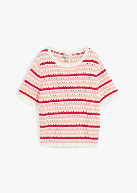 T-shirt en maille ajourée