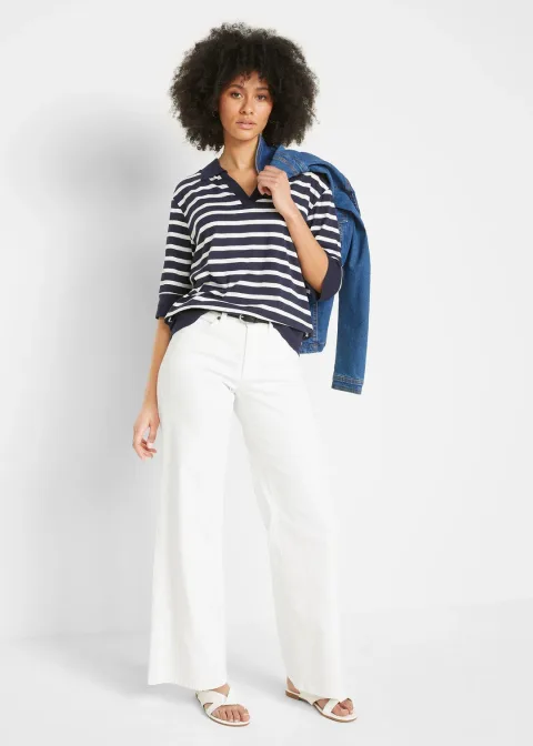Polo en mélange coton-viscose