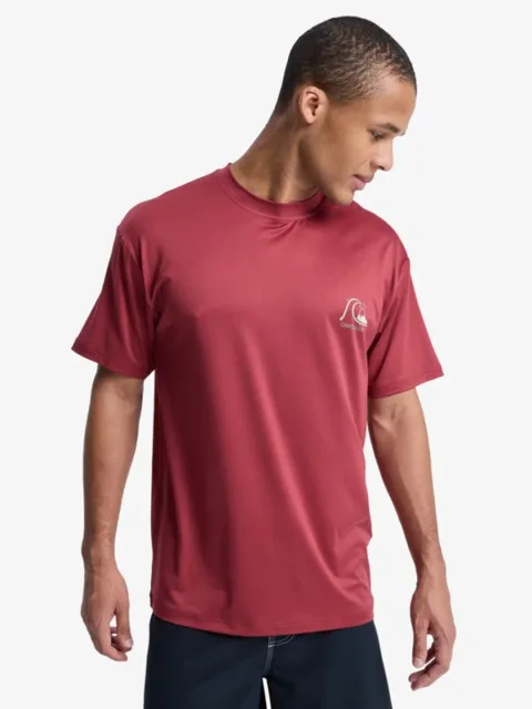 DNA Surf - T-shirt de surf à manches courtes UPF 50 pour Homme Rouge