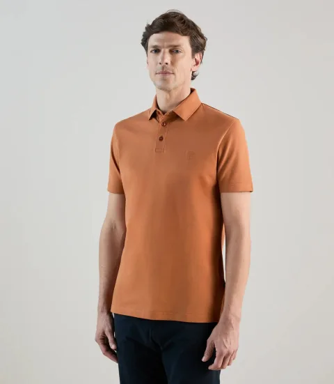 IZAC - Polo piqué orange