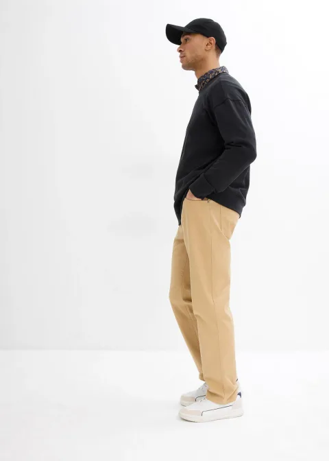 Pantalon droit et extensible, coupe classique