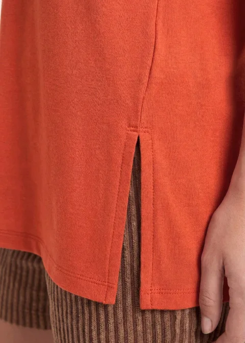 T-shirt long en viscose extensible