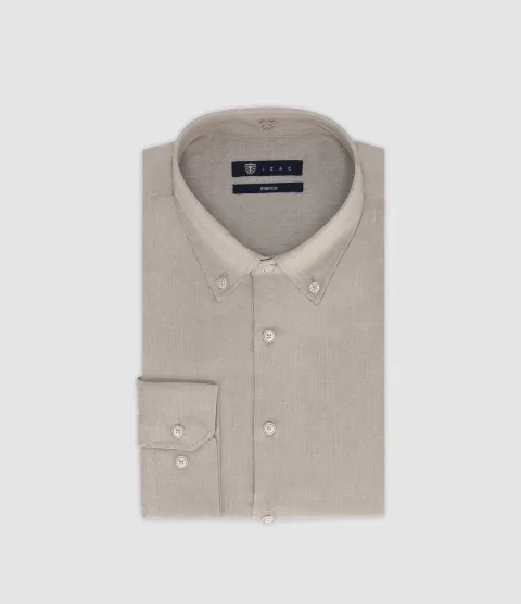 IZAC - Chemise ville beige PEYO
