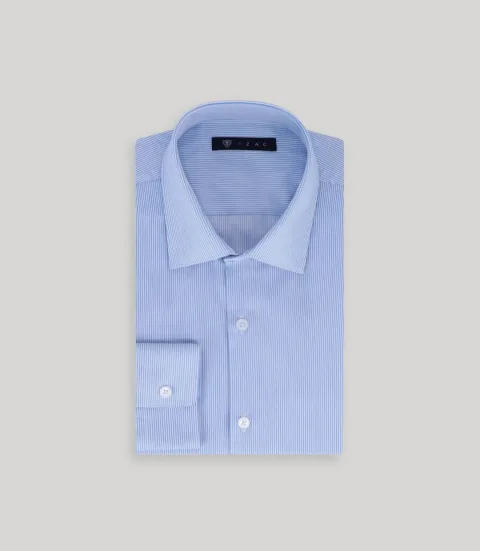 IZAC - Chemise non iron bleu
