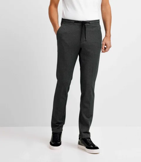 IZAC - Pantalon chino coupe slim noir