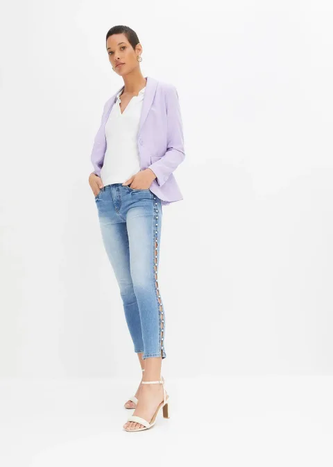 Jean skinny taille mi-haute, extensible