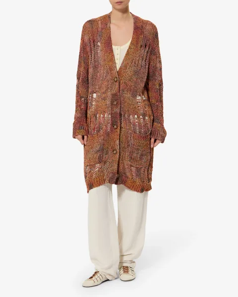 Cardigan Hanae - Femme - Orange - Taille 38