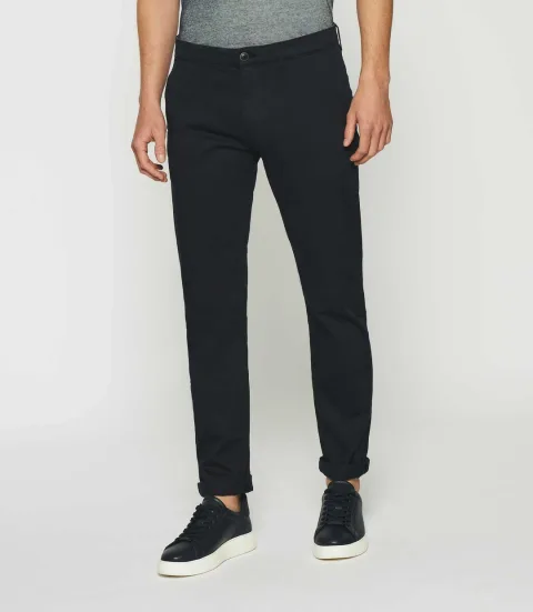 IZAC - Pantalon chino slim marine