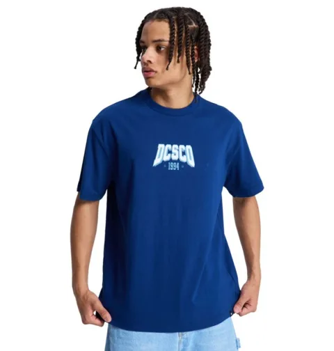 Crown College - T-Shirt à manches courtes Bleu Homme