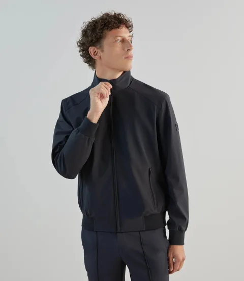 IZAC - Blouson col montant marine