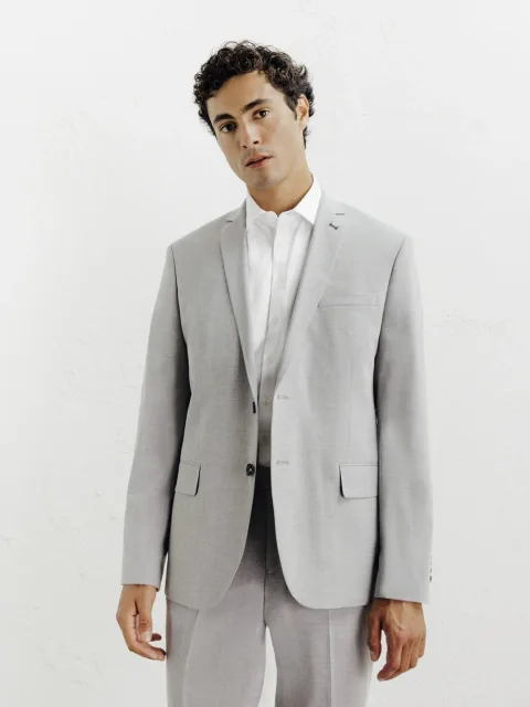IZAC - Costume avec 2 boutons gris