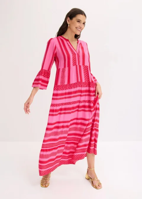 Robe longue en viscose fluide