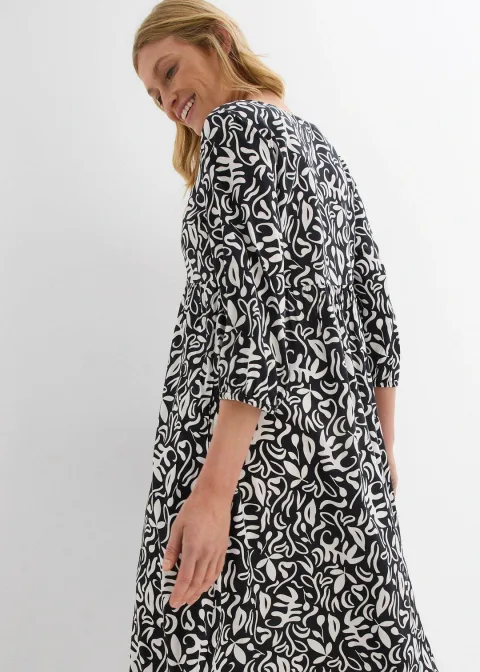 Robe midi en viscose fluide