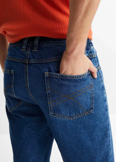 Bermuda classique en jean avec taille élastiquée