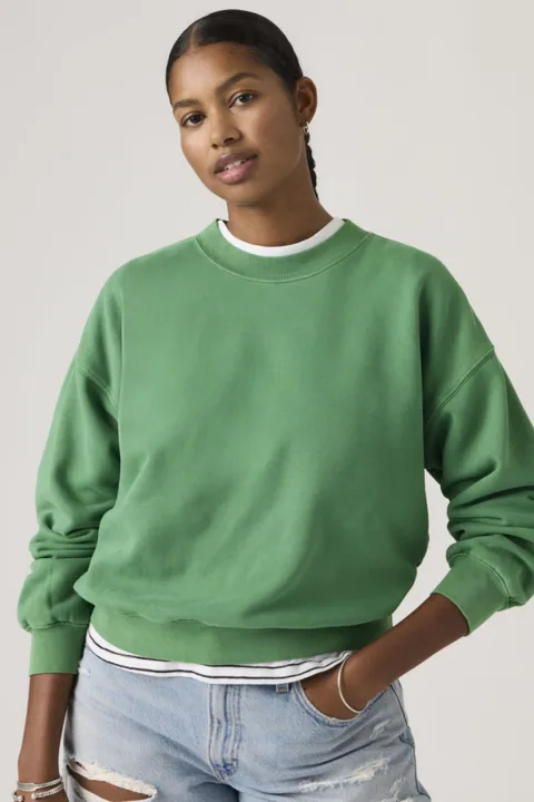 Levi's Sweat Shirt Vintage Boxy - Femme - Vert / Pine Green - M