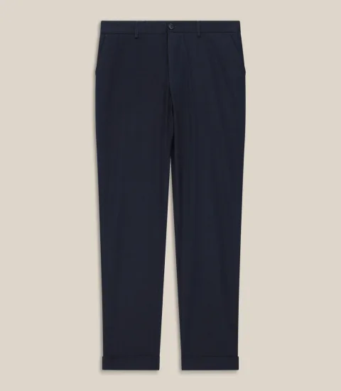 IZAC - Pantalon chino taille elastique noir