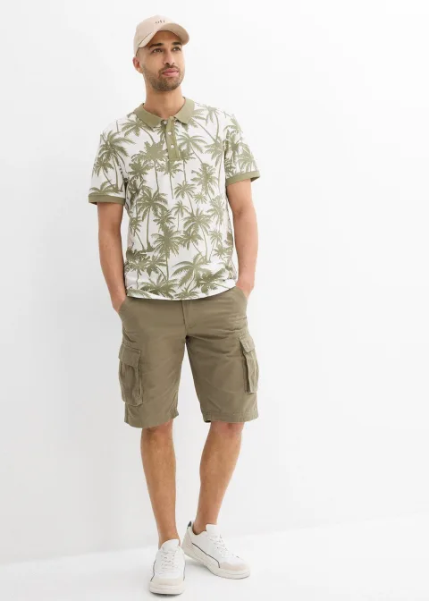 Polo en maille piquée 100% coton, slim
