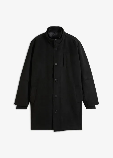 Manteau court avec empiècement coupe-vent