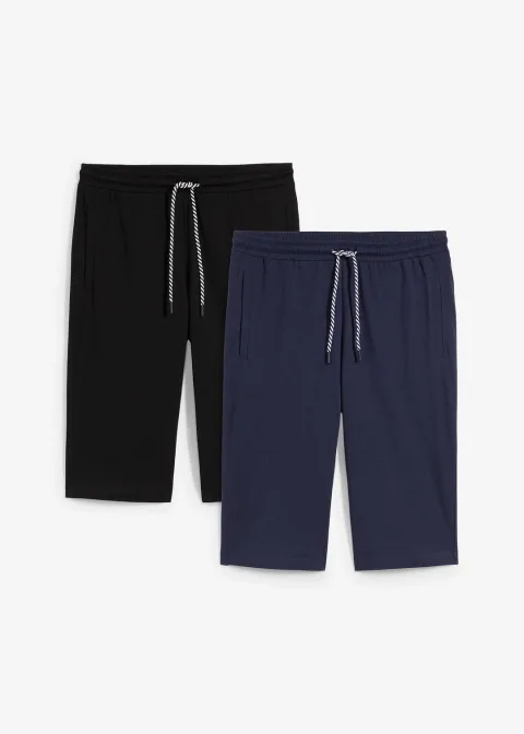 Lot de 2 bermudas en jersey 100% coton