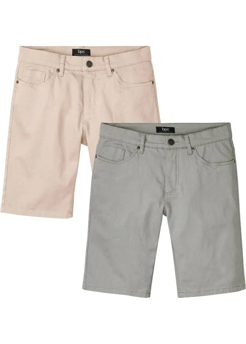 Lot de 2 bermudas extensibles, regular