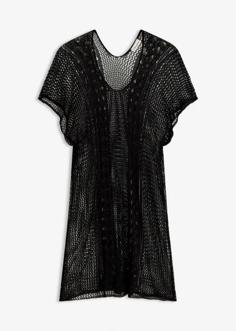 Robe de plage en viscose aspect crochet