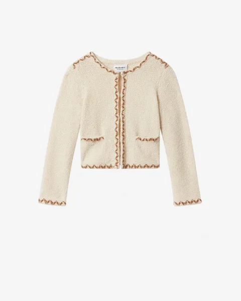 Cardigan Rochelle - Femme - Écru-bronze - Taille 44 - Marant Étoile