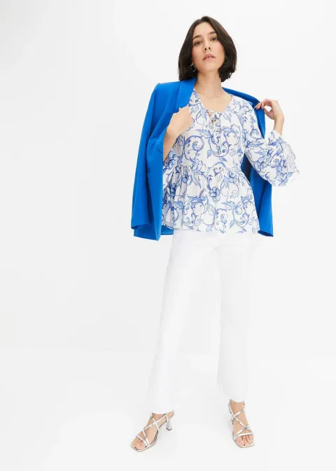 Blouse en viscose texturée