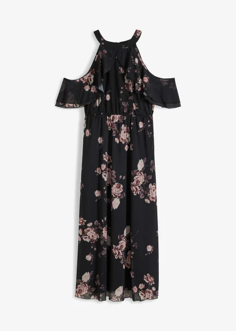 Robe longue en mesh