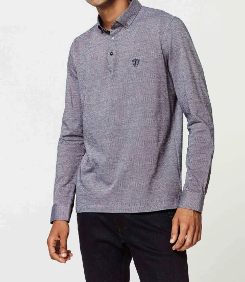 IZAC - Polo jersey gris