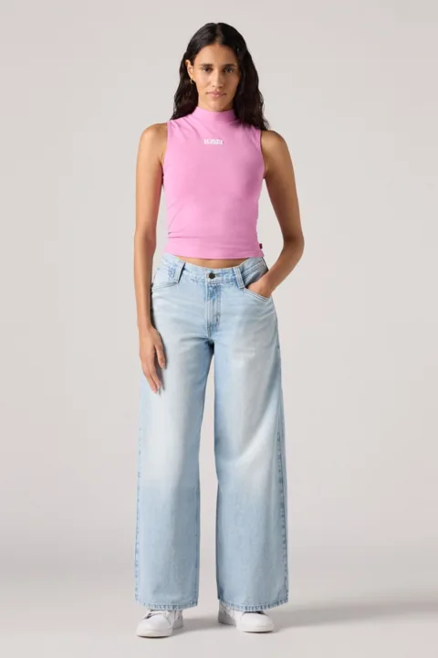 Levi's Jean 94 Baggy Wide Leg - Femme - Bleu / Braided Art - 31X33