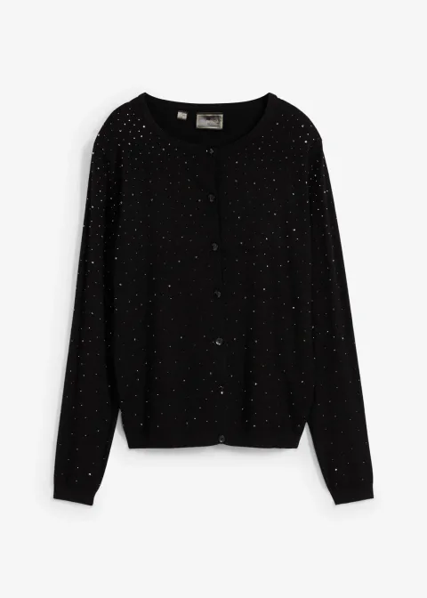 Gilet en maille avec strass