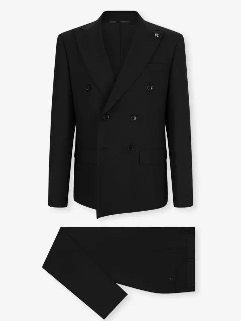 IZAC - Costume croisé noir