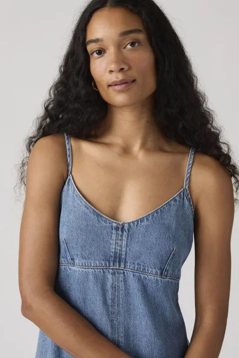 Levi's Robe À Bretelles Denim 90 - Femme - Bleu / Slipped My Mind - XS