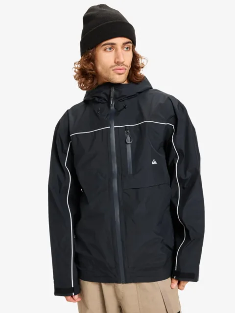 Full Rig Goretex - Veste imperméable à capuche pour Homme Noir