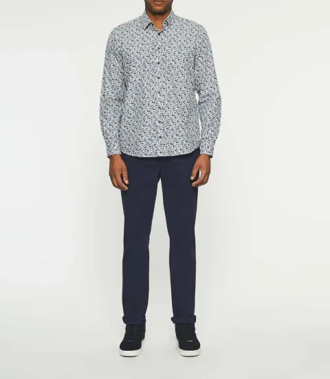 IZAC - Chemise à imprimé bleu JOANI