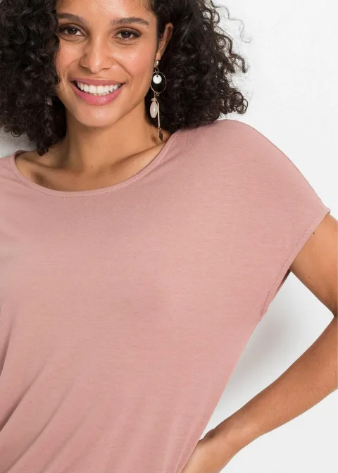 T-shirt doux en viscose extensible