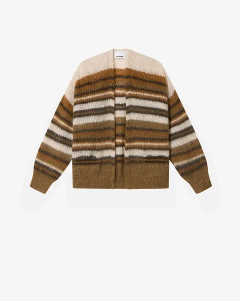 Cardigan Danah - Homme - Ecru/camel - Taille XL