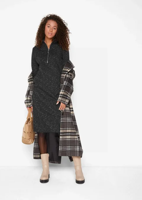 Robe sweat à col camionneur