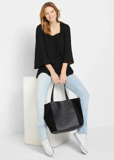 Blouse à encolure carrée