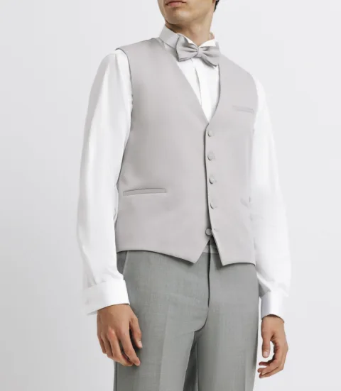 IZAC - Gilet de costume gris clair