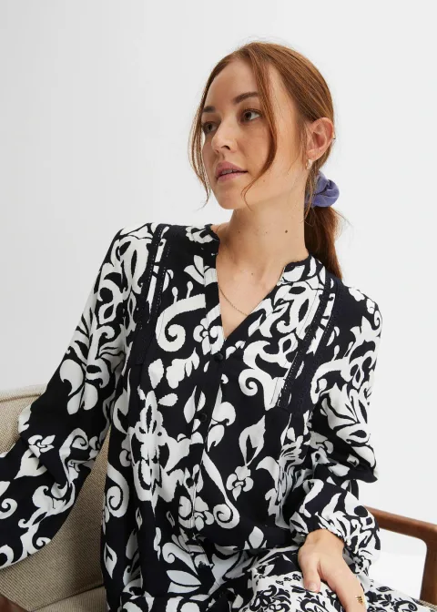 Robe-tunique en viscose fluide