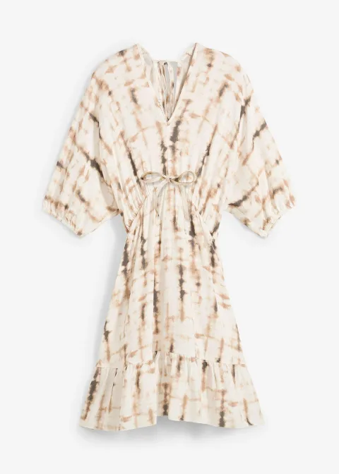 Robe courte en viscose fluide