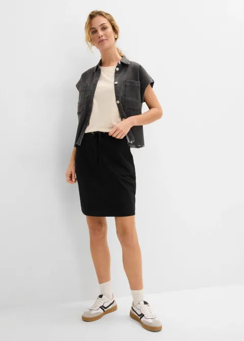 Jupe extensible en coton