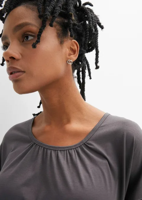 T-shirt oversize en viscose mélangée
