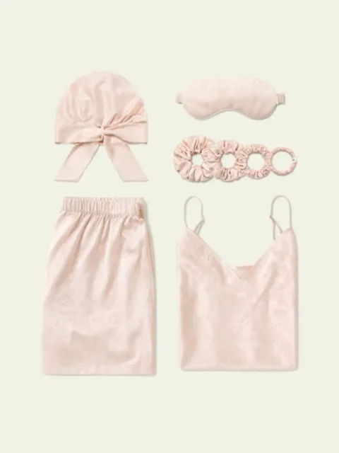 Ensemble débardeur et short en soie « Sérénité et Fleurs » pour la fête des mères | LILYSILK